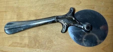 Silverplate Italy Rotary Pizza Cutter Stainless Steel Blade NICE!