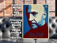 Bob Mould Shepard Fairey Canvas Wrap Wall Decor PosterWall Art Print