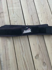 Schiek Latex Rubber Weight Lifting Belt XL/XXL Black Hook Loop Fastener