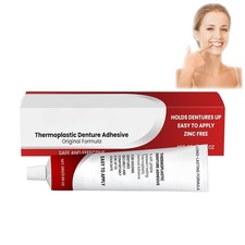 Thermoplastic Denture Adhesive Cream,Comfortable Non-Glue Long Holding Reliner,