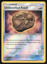 Unidentified Fossil Reverse Holo 210/236 NM SM - Unified Minds Pokemon Card