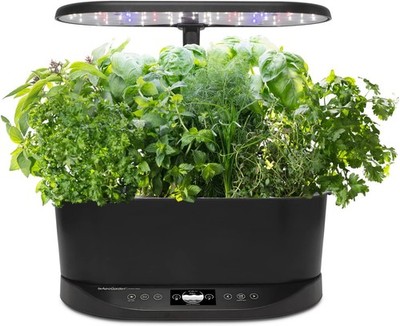 AeroGarden Bounty Basic Indoor Black Garden with LED Grow Light