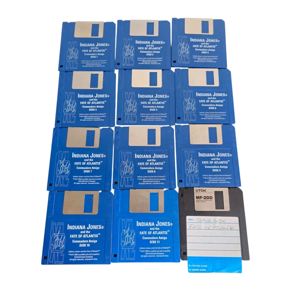 Indiana Jones Fate of Atlantis Amiga Game Big Box Rare UK Vintage - Image 2 of 4