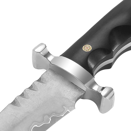 hunting Survival Knife with Sheath - Field Knife Fixed blade with full handle - Picture 4 of 7