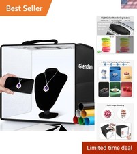 Portable Photo Studio Light Box,12"x12" Professional Dimmable Shooting Tent K...