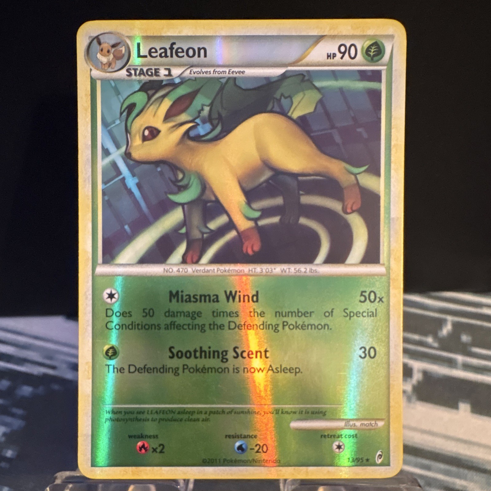 Leafeon 13/95 Call of Legends Reverse Holo Rare Eng