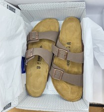 Birkenstock Arizona Bs Birko Flor Leather Mocca Color Regular Wide