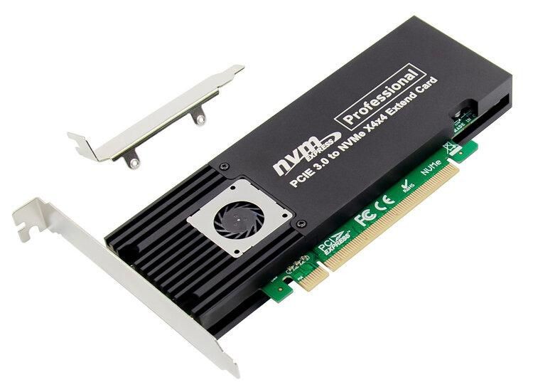 Proxtend Pcie X16 To X4*4 M.2 M Key Ssd Adapter - Image 2