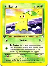 chikorita pokemon card value Chikorita Pokemon Card