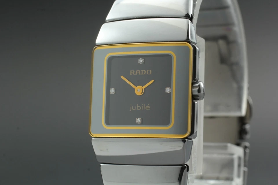 Near MINT Rado DiaStar Jublie 153.0334.3 4P Diamond Quartz 21mm Ladies Watch - image 2 of 4