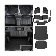 Floor Mats Cargo Mat Set for 2015-2019 Ford Explorer 7 Seats, All Weather TPE...