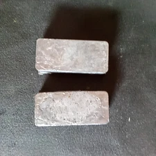 2 - LEAD 1.65 POUND LB INGOTS FOR FISHING SINKERS HUNTING BULLETS