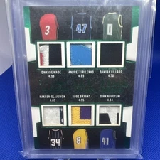 KOBE BRYANT  Wade Lilard Okajuwon Nowintzki Kirlenko Multi Colored Patch 3/3