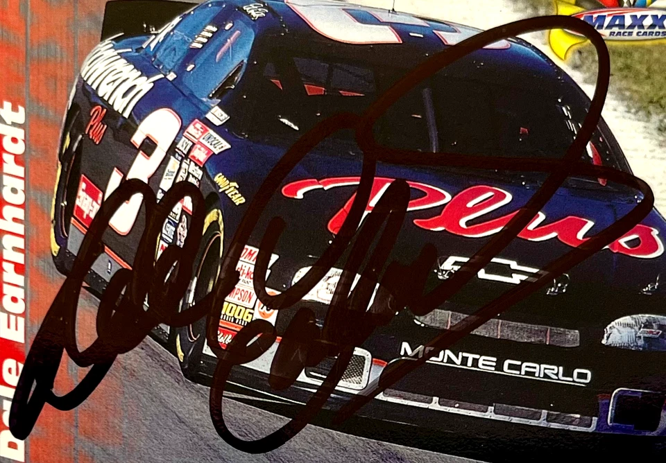Dale Earnhardt NASCAR 1997 Upper Deck Maxx #48 Autographed Signed - Image 2 of 4
