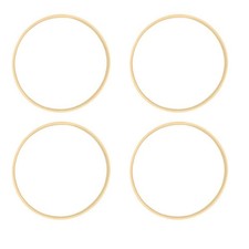 4X Dream Bamboo Rings,Wooden Circle Round Catcher DIY Hoop for Flower8204