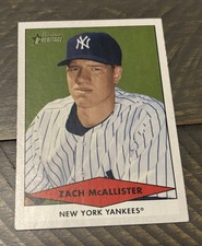 Zach McAllister (2007) Bowman Heritage Prospects New York Yankees