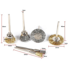 36Pcs Brass Steel Wire Brush Polishing Wheels Full kit for Rotary Tools
