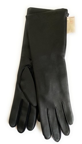 Bellariva Vtg 70's Ladies Driving Gloves Lined Faux Leather Jordan Marsh Tags - Picture 7 of 7