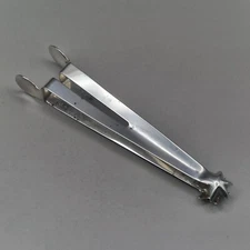 Edwardian Sterling Silver Bartender's Tongs VILCAR Patent London 1909