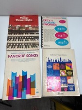 Lot of 4 Vintage 1960s 1970s Electric All Organ Sheet Music Song Books