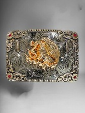 Mexican Eagle Rodeo Western Cowboy Belt Buckle Hebilla Vaquera Con Aguila Mexico