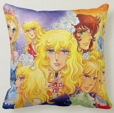 KISSEN 40x40 TRIBUTE LADY OSCAR ROSA VERSAILLES KULTKARTON 80er - 1