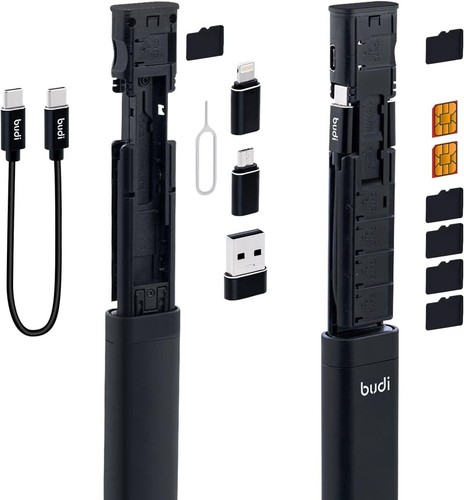 9-IN-1 Cavo Dati Custodia per Scheda SIM, Linea Dati Scheda Scheda SD USB - 第 1/9 張圖片