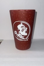 FSU SEMINOLES GARNET 16 OZ SILICONE UNBREAKABLE PINT GLASS NEW WINCRAFT FANATICS