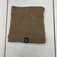 Winter Brown Fleece Lined Slip On Neck Scarf Adult One Size NEW