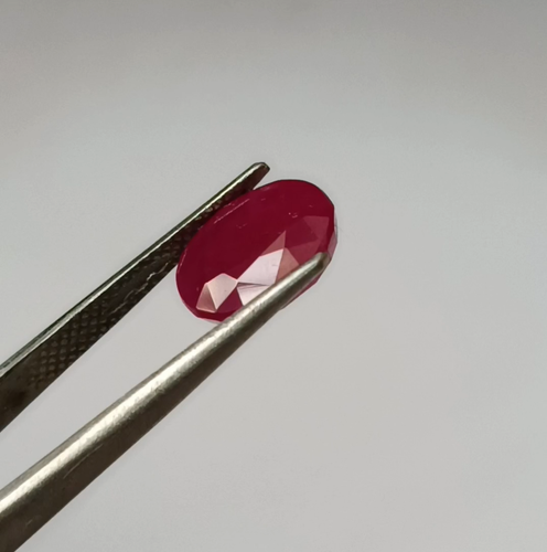 8X10 mm Oval Cut Ruby Natural Unheated Faceted Genuine Loose Gemstone 4.15 Carat - Video 1 of 1