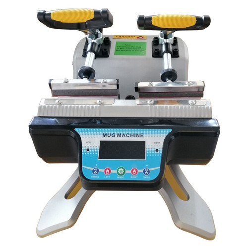 Mini Automatic Double Station Mug Heat Press Machine 110VHeat Transfer Art - Picture 4 of 16