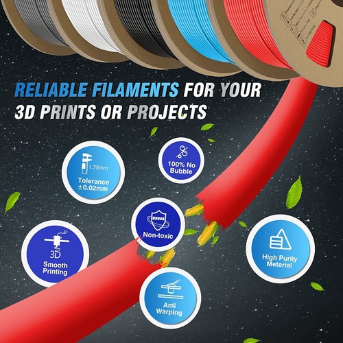 JAYO 3KG 5KG 3D Printer Filament 1.75mm PLA PLA+ SILK PETG 1,1KG Wholesale ABS - Picture 14 of 69