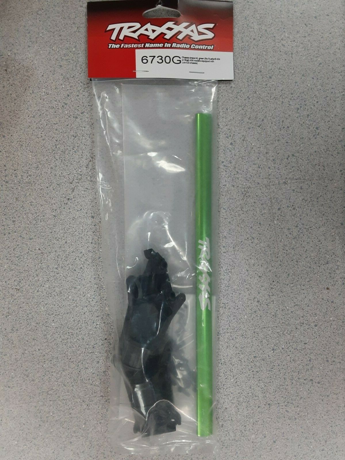 Traxxas 6730G Rustler/Slash 4x4 LCG Chassis Brace Kit Green New!! eBay