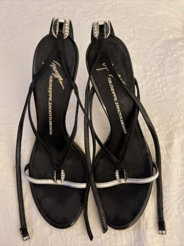 Giuseppe Zanotti sandalo con tacco bianco e nero taglia 39,5 - Foto 2 di 6