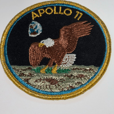 Vintage/Original Apollo 11 (XI) ''BIG'' Crew Patch Texas Art Embroidery NASA
