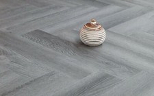 Best Quality! Oak Grey SPC Herringbone Luxury Vinyl Flooring VH2404 sample