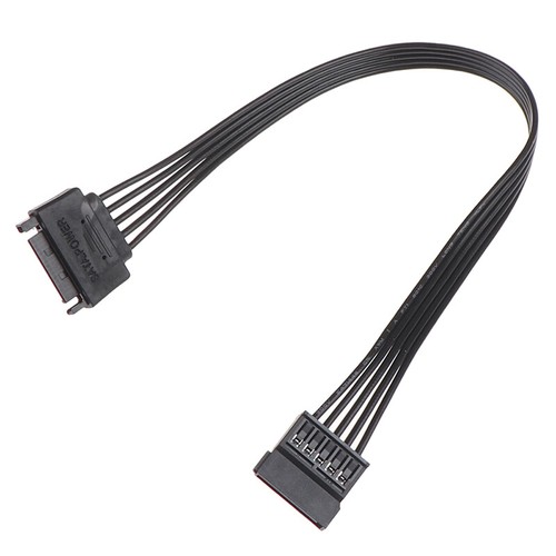 30CM SATA 15Pin Male to Female Power Cable HDD SSD Power Supply Ca-jl - Photo 10/12