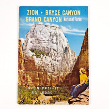 Vintage 1952 Union Pacific Railroad Zion And Bryce Canyon Nat. Forest Tour Book