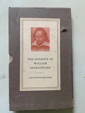 Vintage Shakespeare Sonnets with Slipcase Peter Pauper Press Scarce Edition