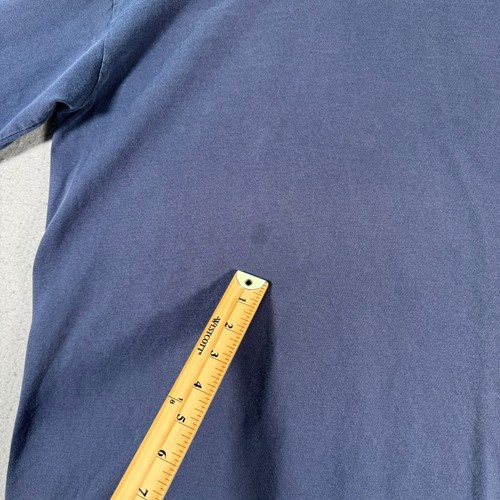 Vintage Nike Long Sleeve Shirt Mens Large Blue Mockneck Swoosh Graphic Y2K - Picture 5 of 13