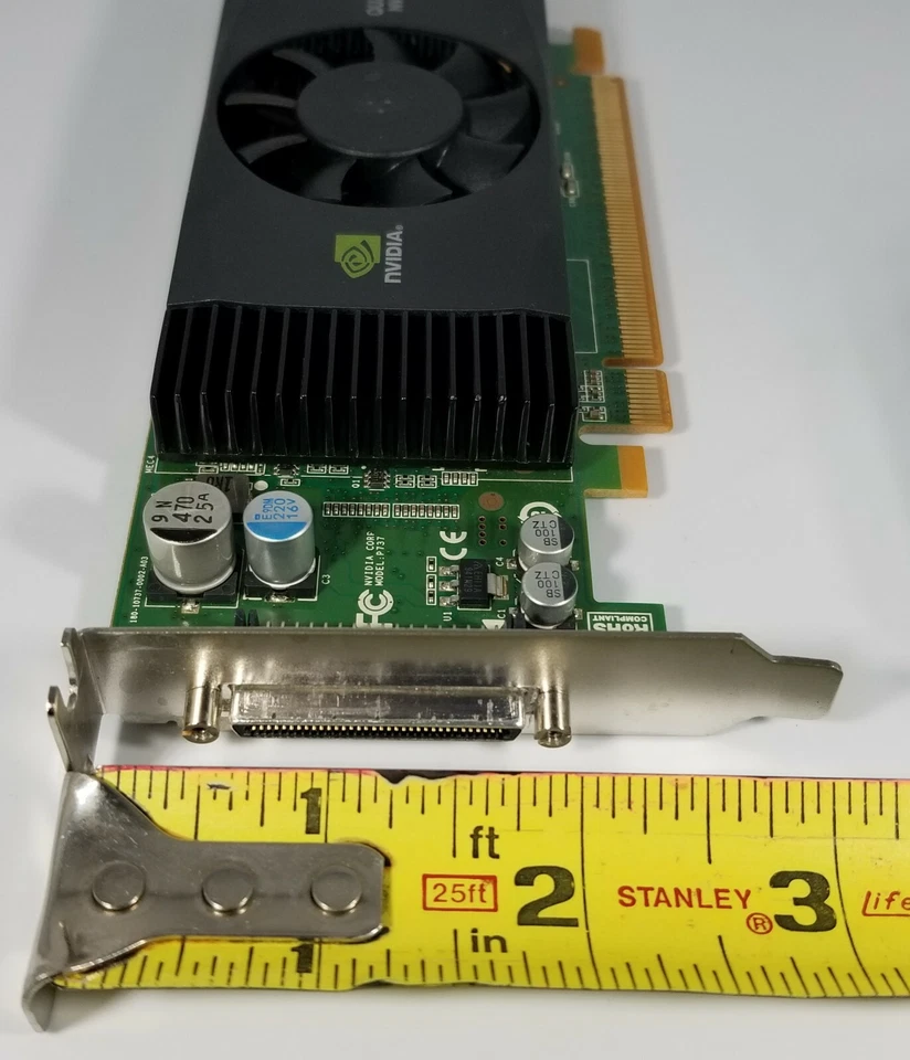 Dell NVIDIA Quadro NVS 420 SFF Slim VHDCI QUAD DVI Four Monitors Video Card - Image 2 of 4