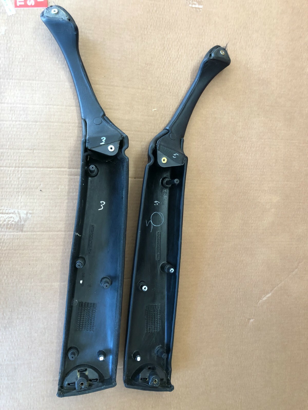 Maserati M138 CambioCorsa 4200 3200 GT door armrest black pair handle grab pull