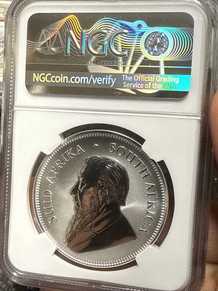 2017 S. Africa Silver 1 Rand 50th Anniversary FR NGC SP-70 - Image 4 of 4