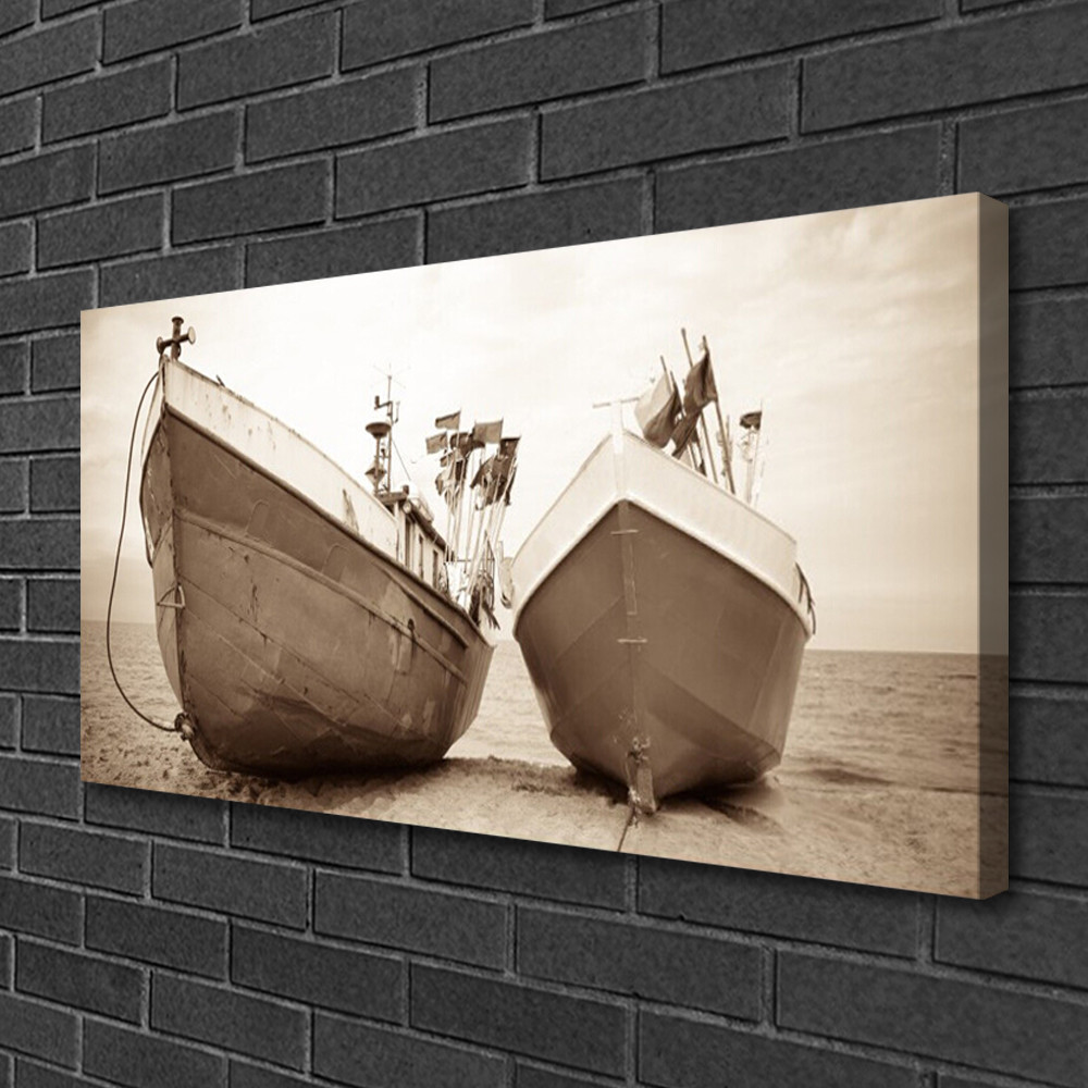 Image sur toile de bateaux 100x50 cm pour créer une déco marine dans la chambre