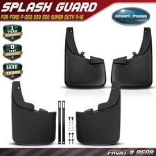 4x Splash Guards for Ford F-250 350 550 Super Duty 2011-2016 WITH FENDER FLARES