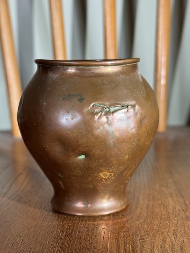 W.A.S Benson arts & crafts scarce small vase A/F S/D - Picture 3 of 3