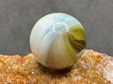 Vintage Master Brushed Patch Marble - White Brown - .69" Very Good
