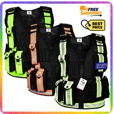 Hi Viz Tactical Security Dog Handler Vest Enforcement CCTV Tac High Quality NEW