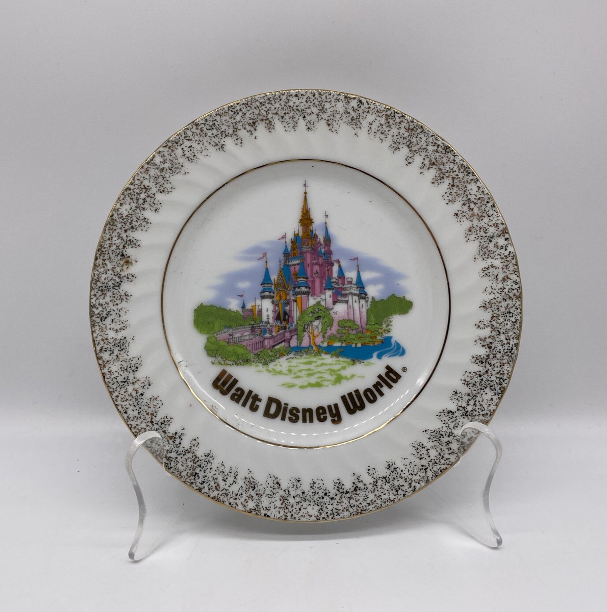 アンティーク 30年前 Walt Disney World プレート 2枚セット 【公式通販】