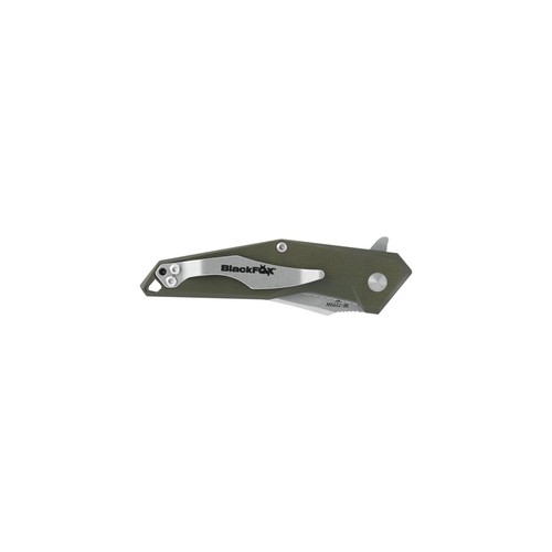Fox Knives Fox Knives KRAVI SHAI Pocket Knife 440C Stone Washed G10 Green 2.76 - Picture 2 of 2